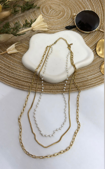 Pearl Trio Necklace